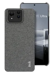 Fabric Pattern Matte Hard Case - Premium Back Panel for Zenfone 11 Ultra (Dark gray)