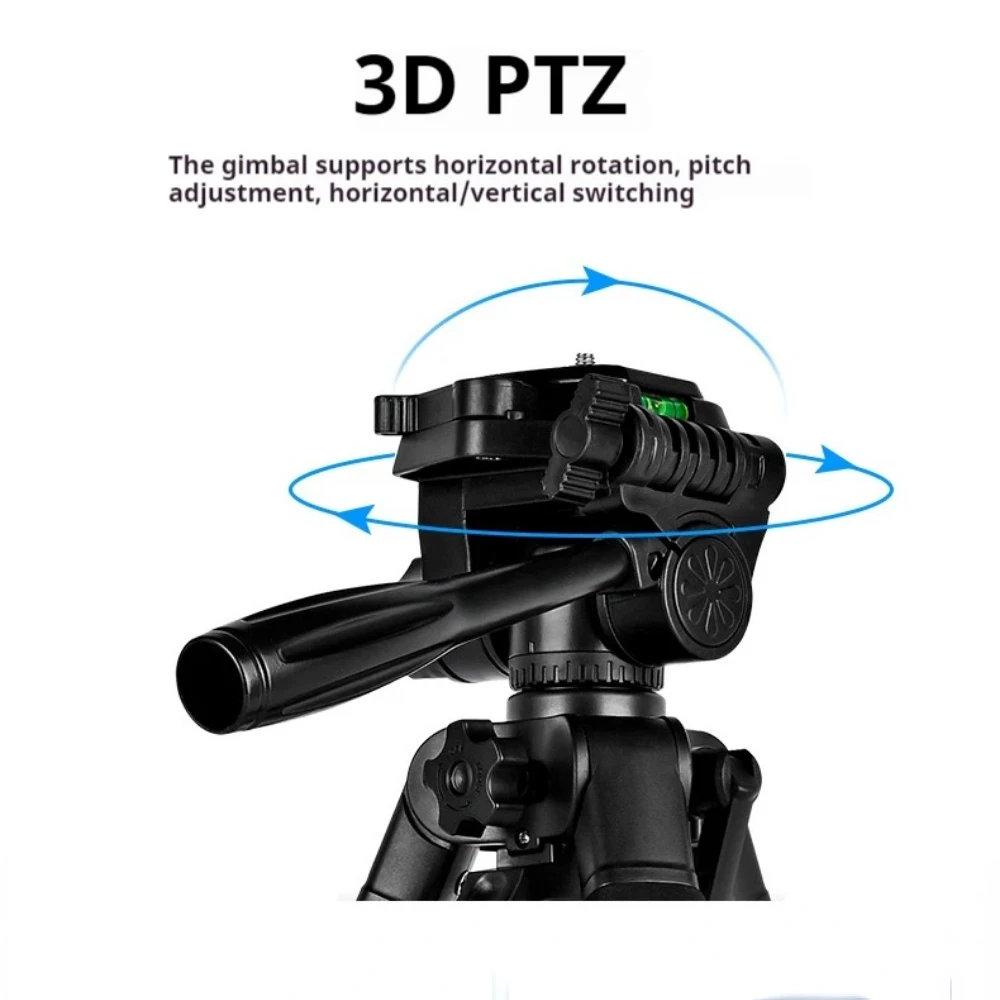 F180T Tripod for Camera Professional Adjustable Height Tripe Multi