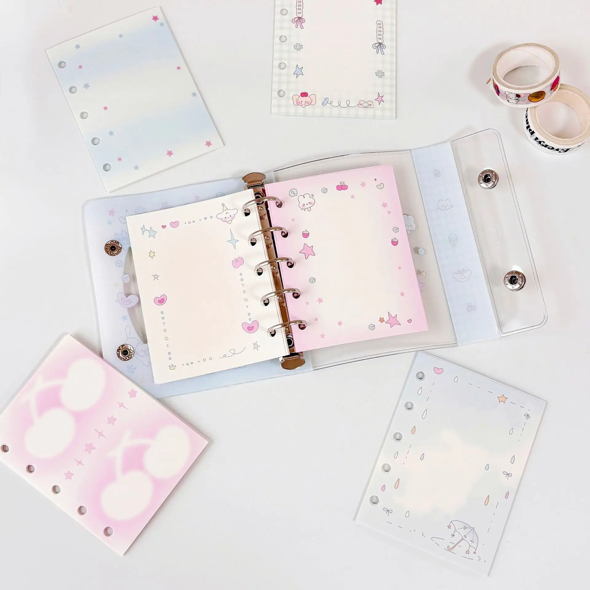 Cute & Colorful Loose Leaf Journal Pages - 60 Sheets