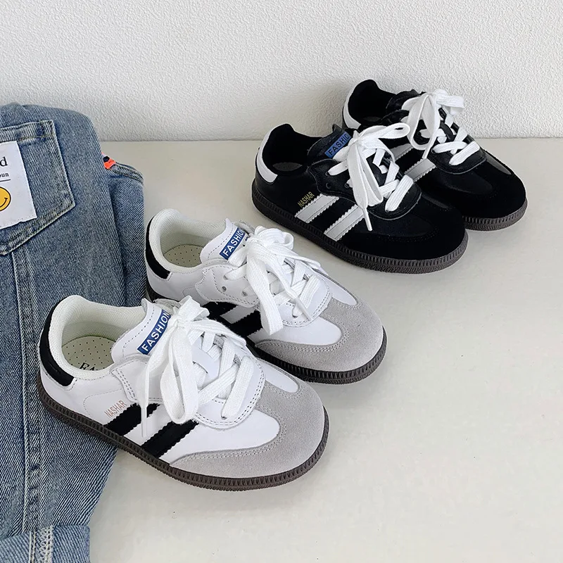 Children Boy Girl Leather Casual Walking Outdoor Running Training Shoes Toddler Kids Spring Summer Comfort Sports Tennis Sneaker 3