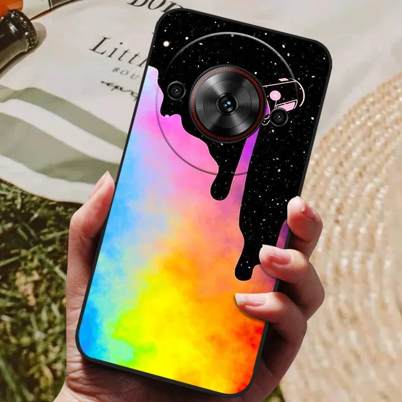 Cool Painted Silicone TPU Soft Phone Case with Black Protective Shell Design