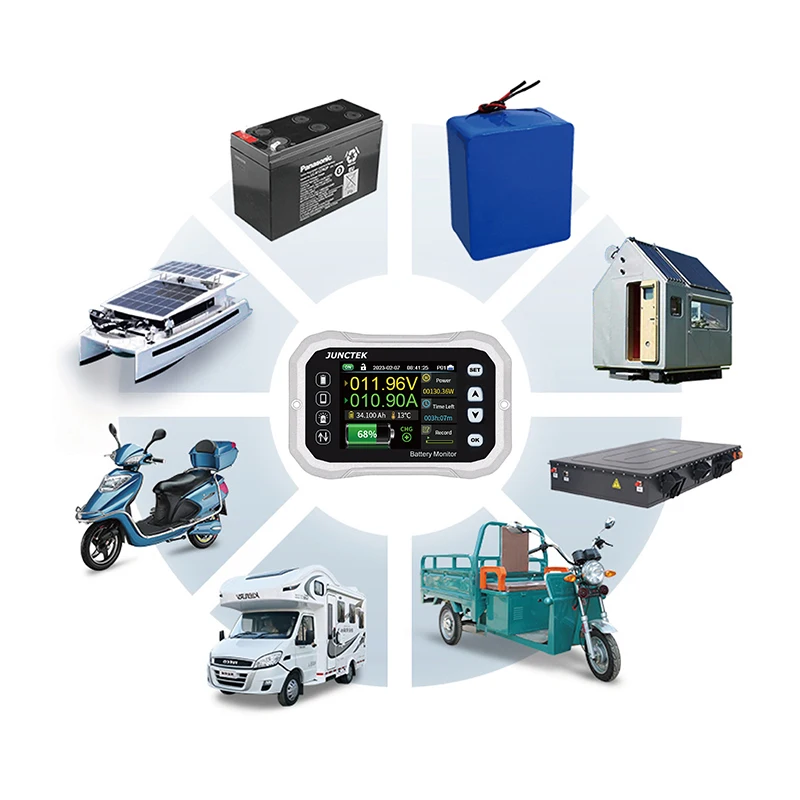 Battery Monitor Bluetooth KH140F DC 0-120V 100A 400A Battery Tester Voltage Current VA Battery Coulomb Meter Capacity Indicator 5