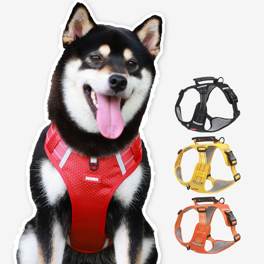 

Pet Dog Harnesses Reflective Vest Large Dog Harnesses Tactical Training Harnesses for Labrador Medium and Large Dog Accessories