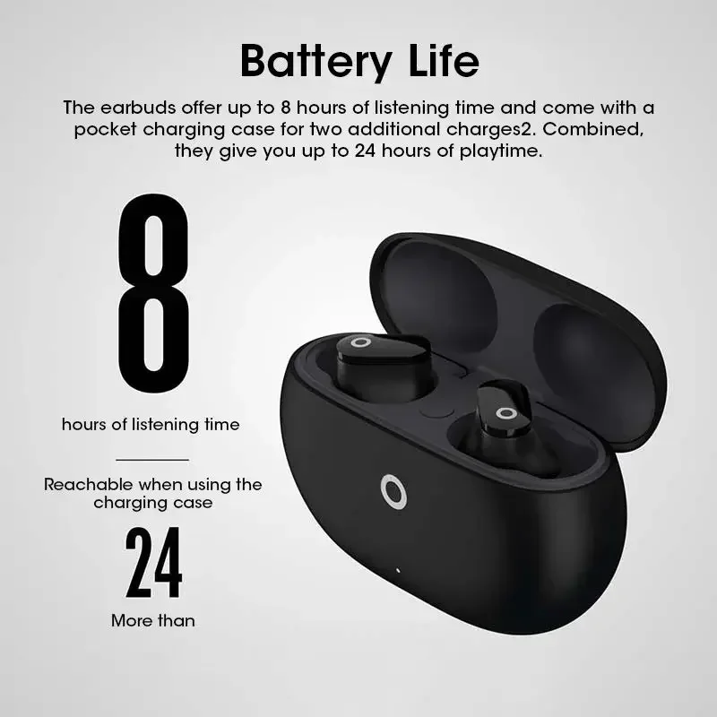 

Wireless Headphone Headset Noise Cancelling For Sports TWS Earbuds Bluetooth Earphones Studio Buds For iPhone 15 14 Samsung True