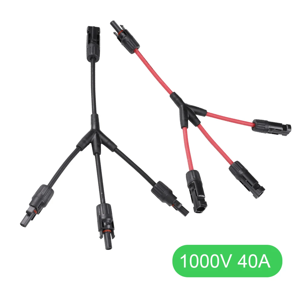 Solar panel Kabel y Stecker 3 zu 1 Solar panel Stecker Solar zweig Adapter Photovoltaik Anschlüsse Panel Kabel Verteiler