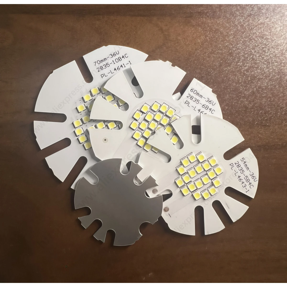 5PCS SMD 2835 흰색 지능형 임베디드 LED 조명 36V 15W-36W 원형 칩 전구 간단한 광원 액세서리