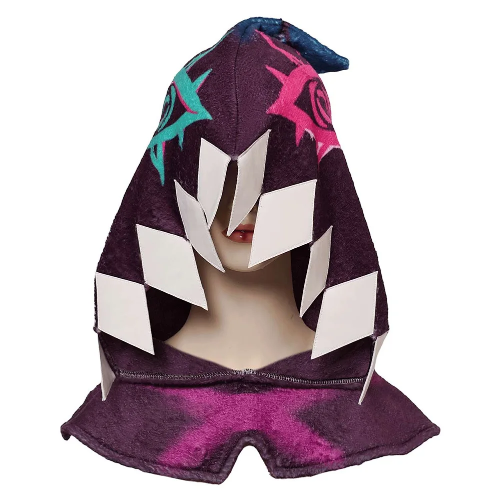 Arcane Jinx Cosplay Hat Game LOL TV 2 Costume Accessories Adult Women Roleplay Headwear