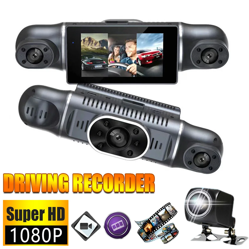 

Car Dash Cam 4 Channel Driving Camera FHD 1080P Front Left Right Rear With WiFi Night Vision Loop Recording 24H Parking Monitor