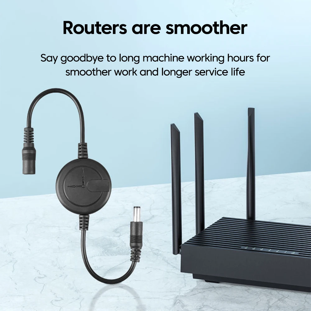 Router Optical Modem 72H Timed Automatic Restart Cable DC5.5*2.1mm Interface Equipment Automatic Restart Universal Accessories - 3