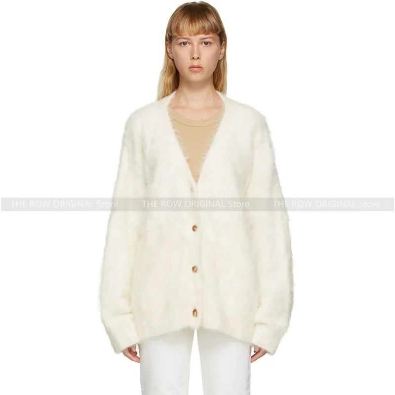 

Totem@e knitted cardigan jacket women's solid colour loose version of the type of casual thick jumper autumn and winter models
