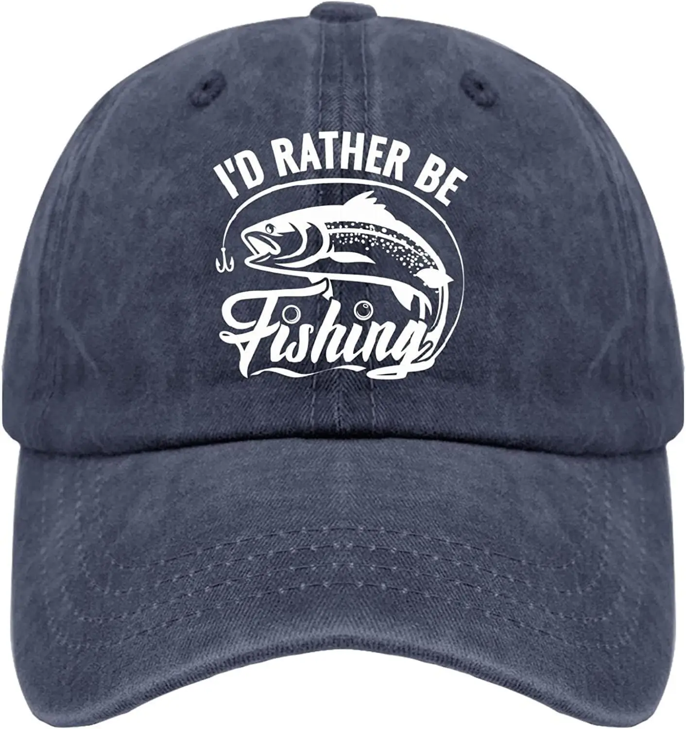 Hats for Men Baseball Cap Baseball Hat Men Fishing Caps I'd Rather Be  Fishing Denim Baseball Hat One Size Hats for Men Unisex - AliExpress