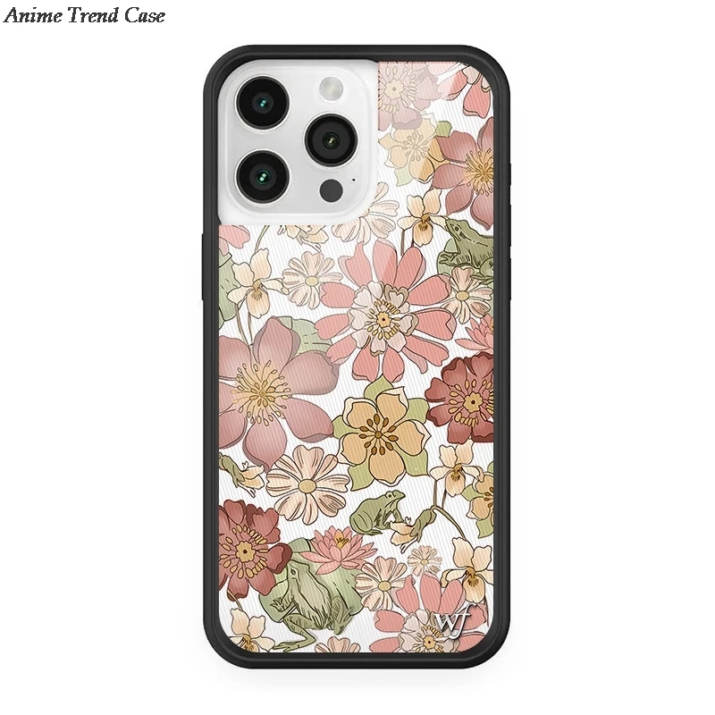 Wildflower 3D Metal Logo Floral Phone Case - Rose Inflorescence Cover