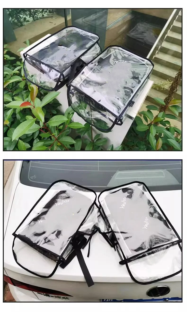Waterproof Handlebar Mittens Motorcycle Large Rain Cover Transparent Windproof Handlebar Mittens Winter Riding Handle Cover 2pcs 6
