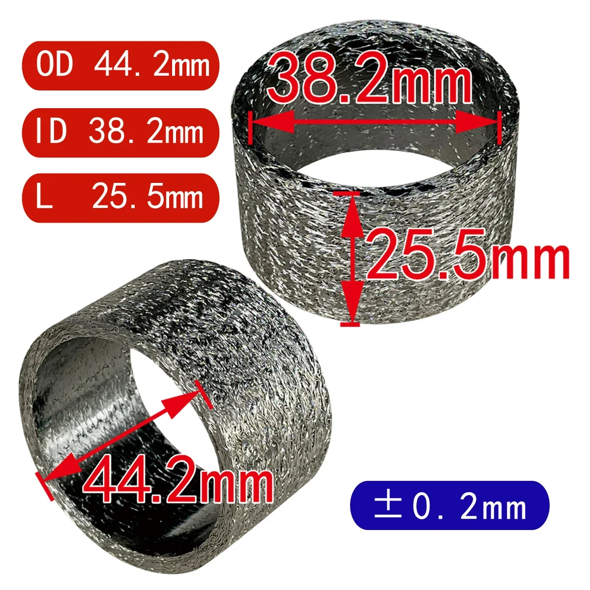 Соединительная прокладка глушителя мотоцикла для Honda CX500 1979 CX650 1983 GL500 Silverwing 82-83 VFR750F 86 88 89 VT500E 83-85