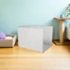 Cat Litter Box Shield Foldable 24.37x16.9 Waterproof Three-Sided Pee Guard Litter Box Enclosure Splash Mat Portable Plastic Pee 2