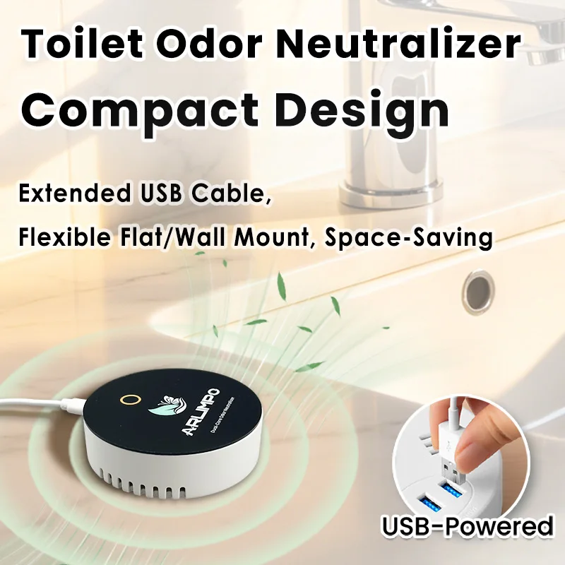 1PC Dual-Core Air Purifier, Wall-Mounted Odor Eliminator for Pet Homes, Smart Odor-Chip Technology 3
