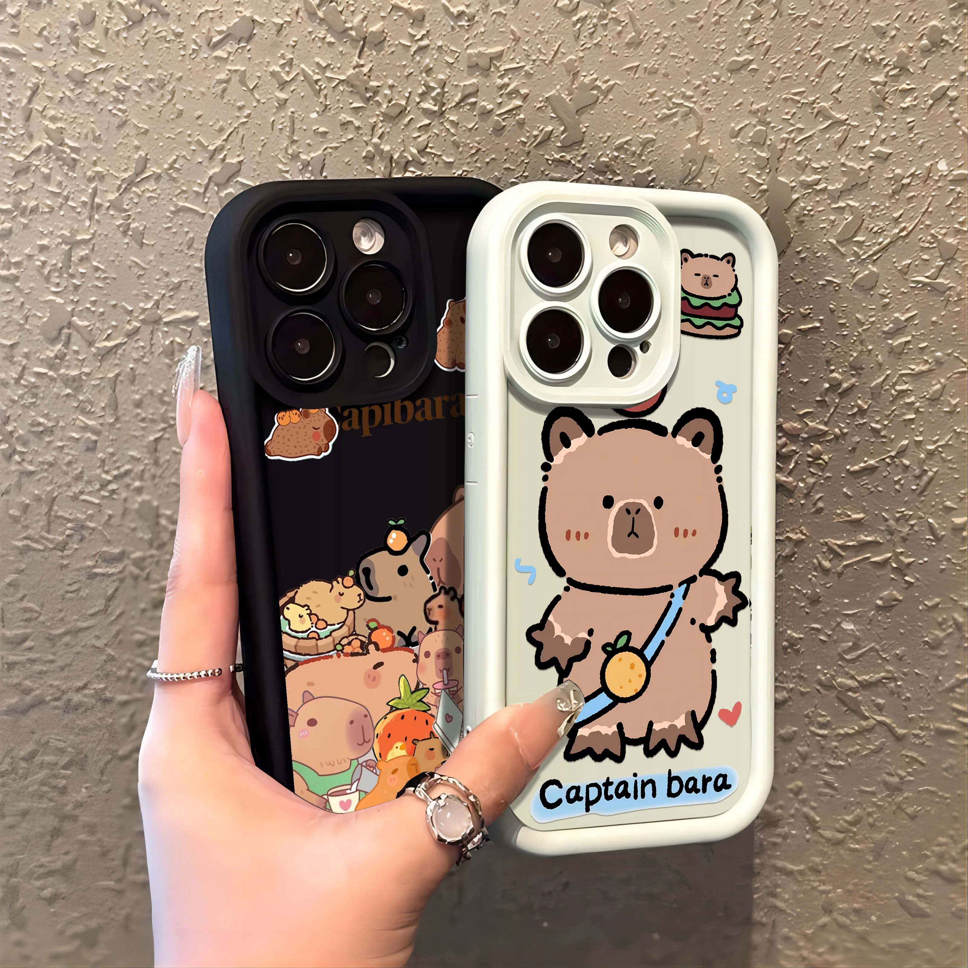Cartoon Capybara Soft TPU Phone Case