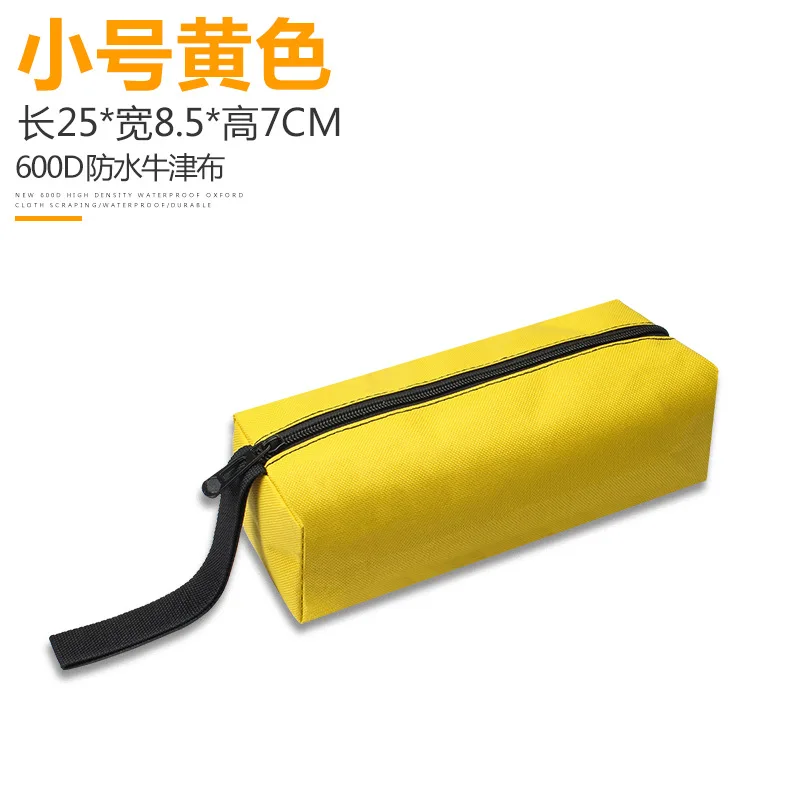 technician tool bag Protable Canvas Waterproof Tool Storage Bag Screwdriver Plier Repair Hand Small Tools Organizer Electrician Kit With Wristband rolling tool chest Tool Storage Items