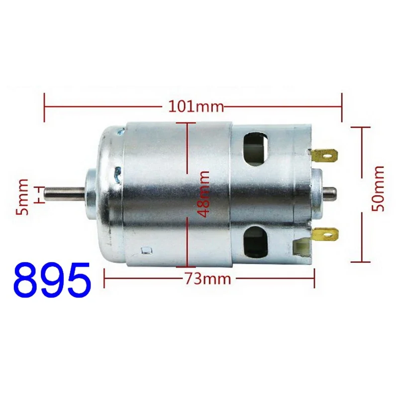 Potência Grande Torque Rolamento de Esferas Escova de Carbono Motor Broca e Chave de Fenda Jardim Ferramentas Elétricas Rs895 dc 6v24v 18v 9300rpm Alta