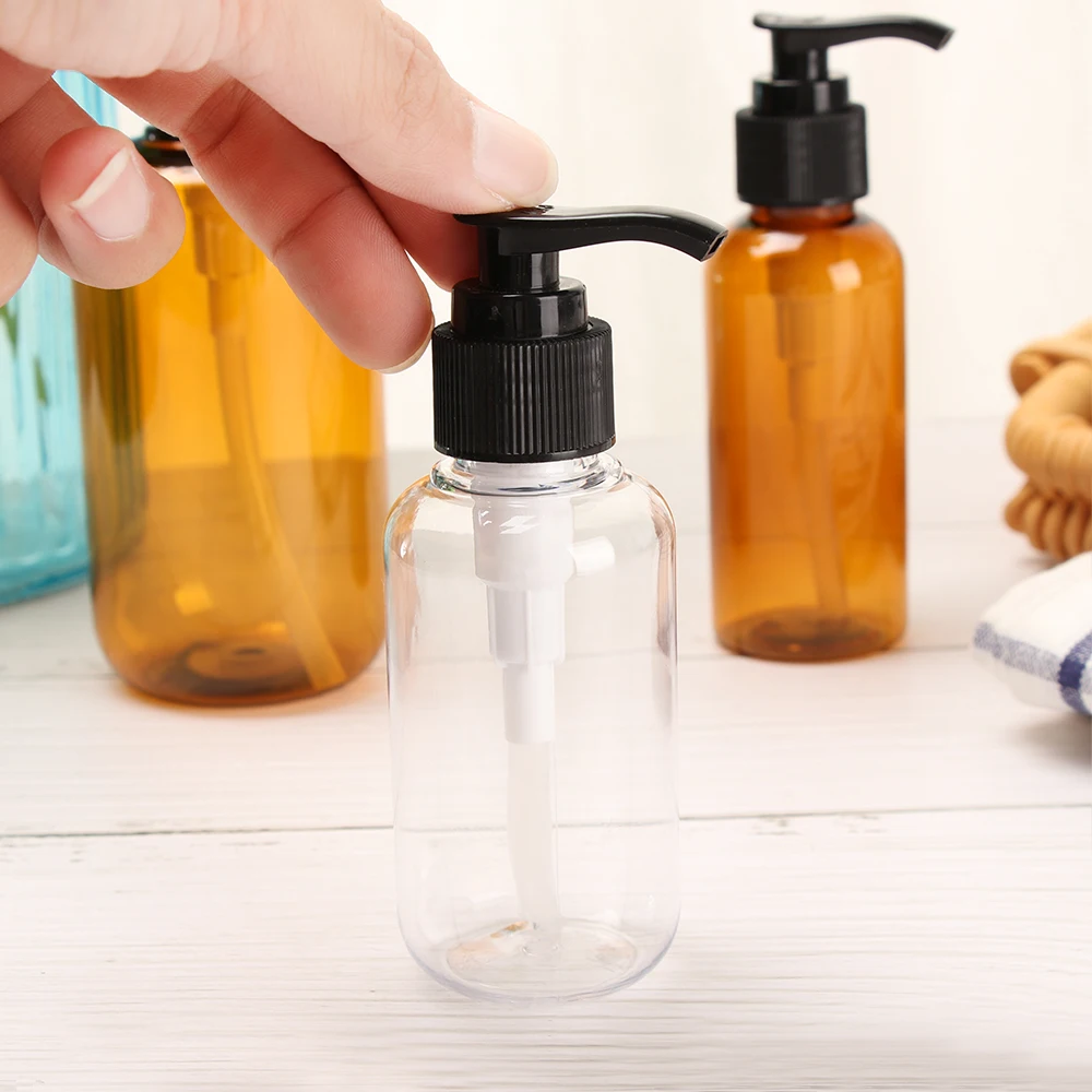 Bathroom Portable Soap Dispensers Lotion Shampoo Shower Gel Soap Empty Bath Pump Bottle 100ml 200ml 300ml Travel Containers