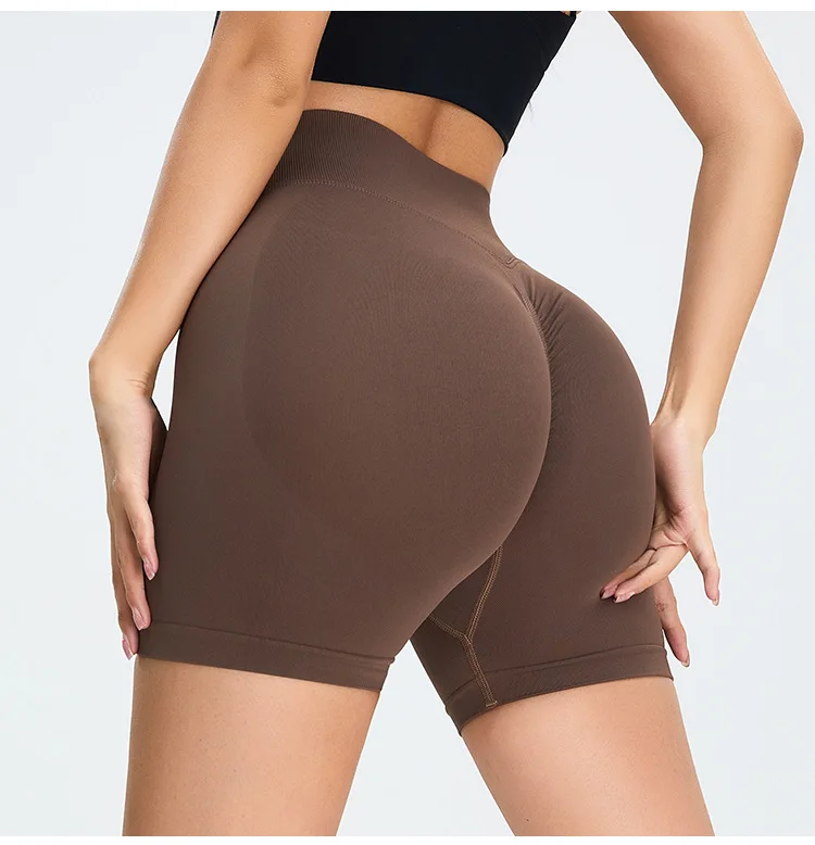 Dynamic Womens Scrunch Bum Shorts Seamless Workout Sports Wear Squat Proof  Short Leggings Stretchy Fitness Gym Ribbed High Waist - AliExpress