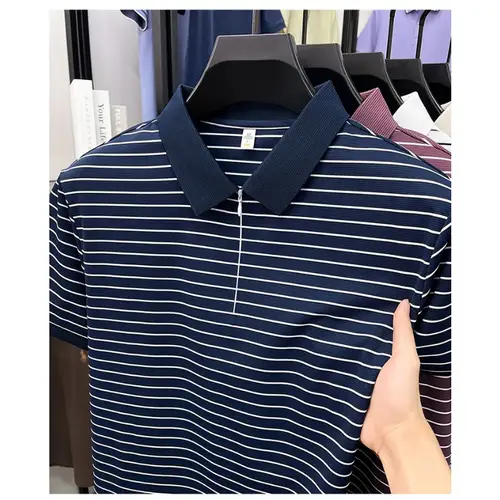 Trendy T Shirts For Men Classic Polo Shirt Summer Short Sleeve Comfort  Fashion Casual Top New Design - Image 6