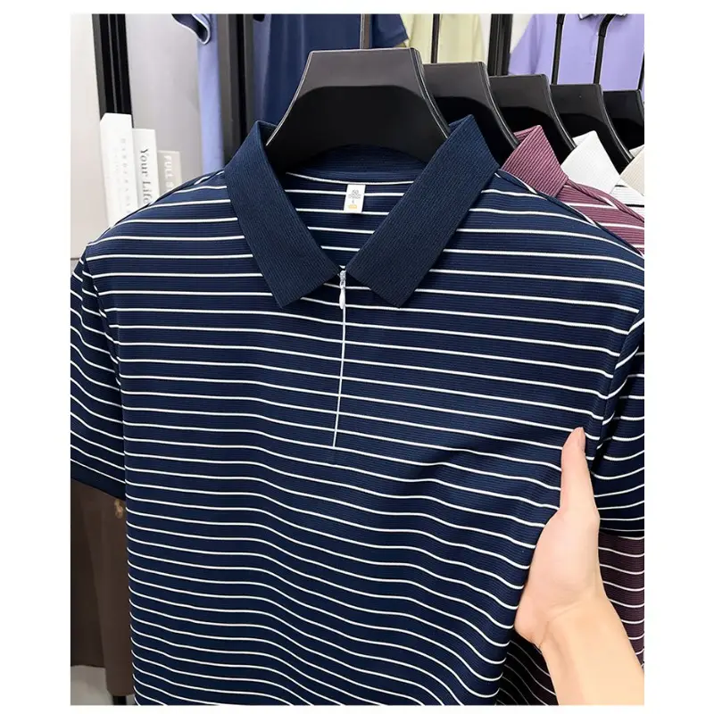 Trendy T Shirts For Men Classic Polo Shirt Summer Short Sleeve Comfort  Fashion Casual Top New Design - Image 6