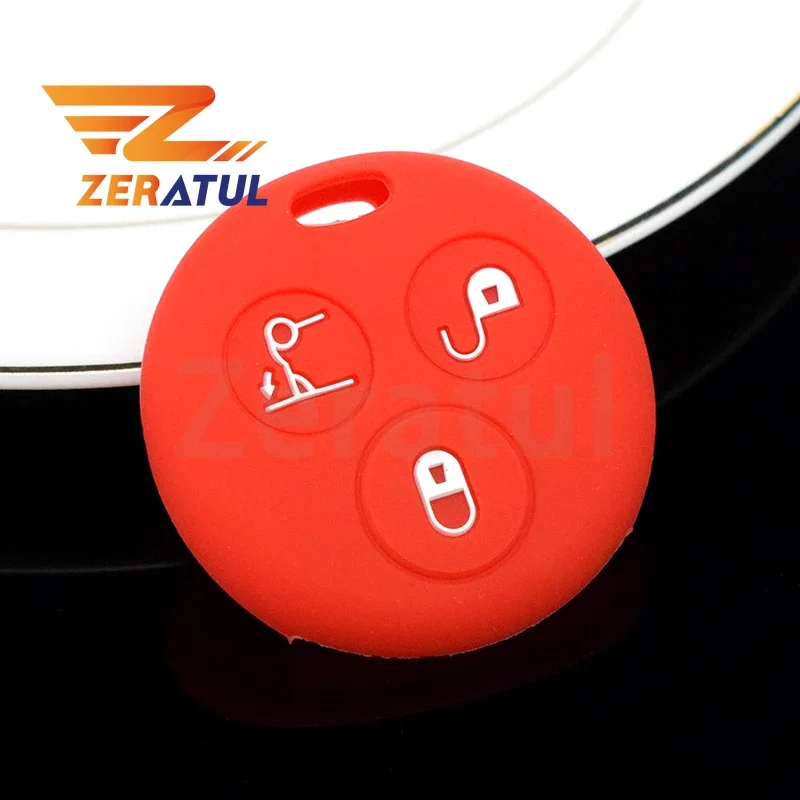Custodia Per Chiave In Silicone Morbido Fob Remote Key Shell Fob Holder Protector Per Mercedes Benz Roadster Fortwo Forfour 451 Smart 450 City