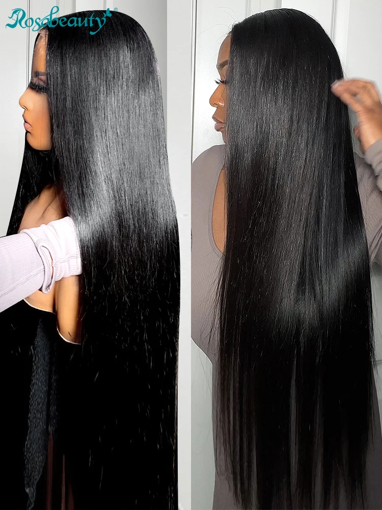 HD Lace Front Wigs 30 38 Inch Straight 13x4 13x6 Transparent Lace Frontal Human Hair Wigs Pre Plucked HD For Women