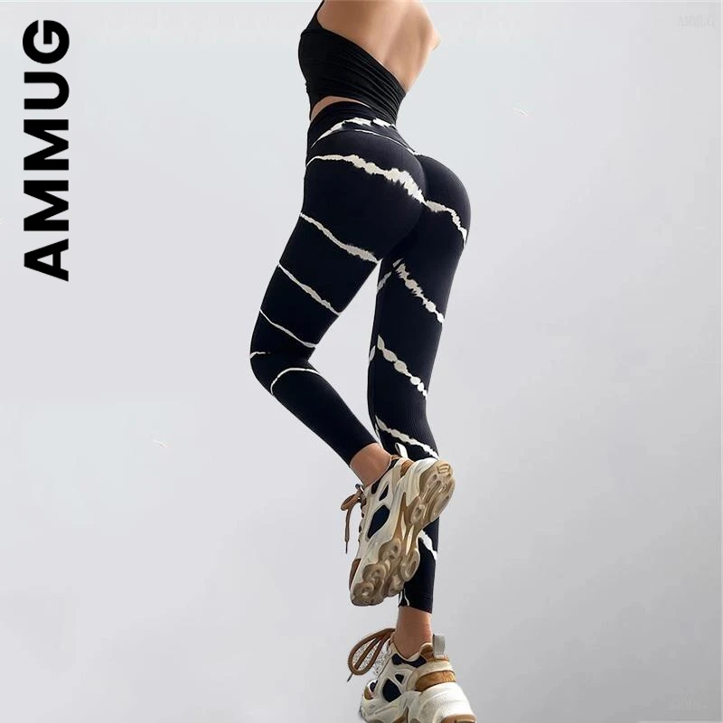 Ammug Seamless Yoga Pant Fitness Legging High Elastic Sports Women High Waist Gym Scrunch Butt Running Training Girl Tight yoga leggings
