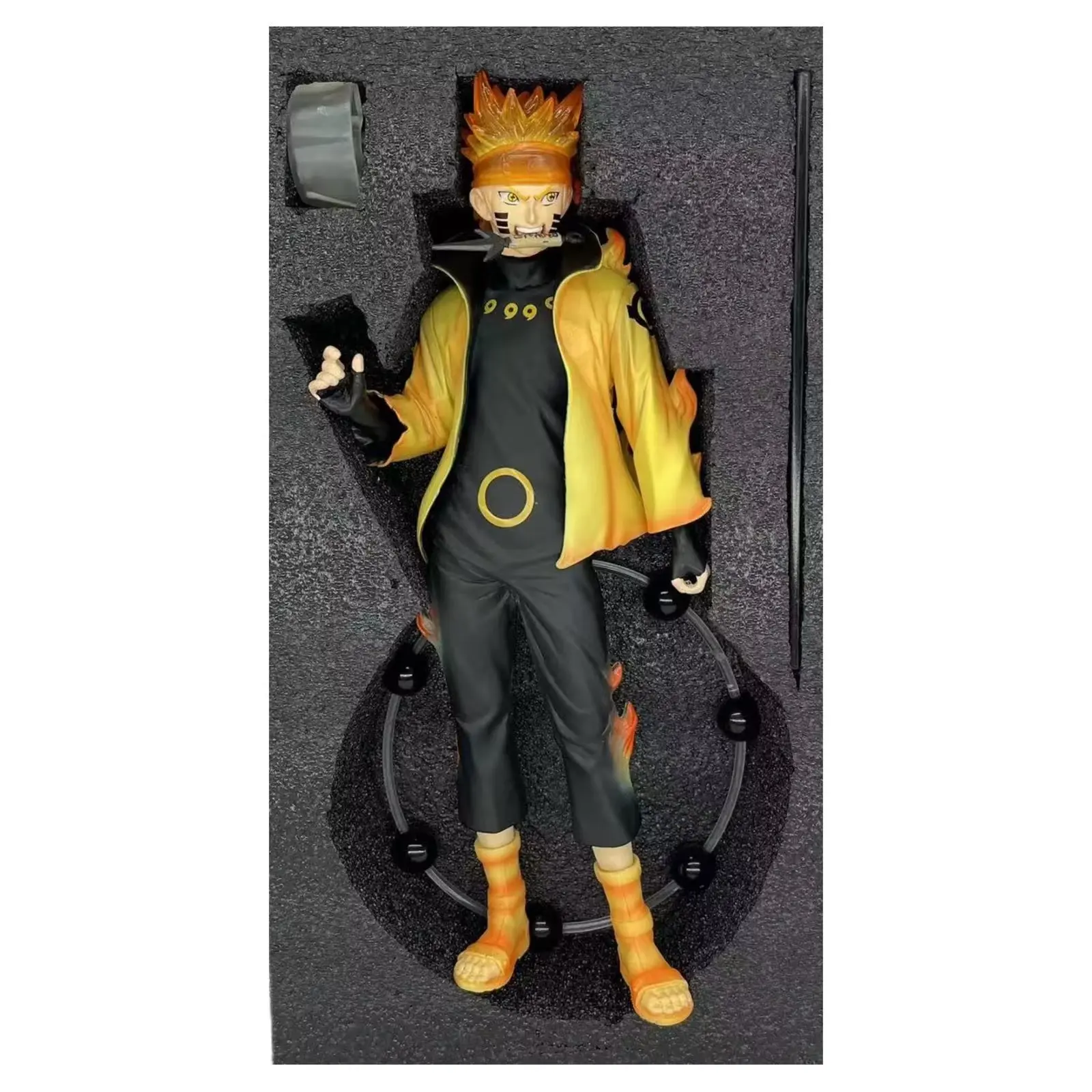 Anime Naruto The 20th Anniversary Uzumaki Naruto Standing Posture Model Toy PVC Action Figure Battle Form Statue Birthday Gift