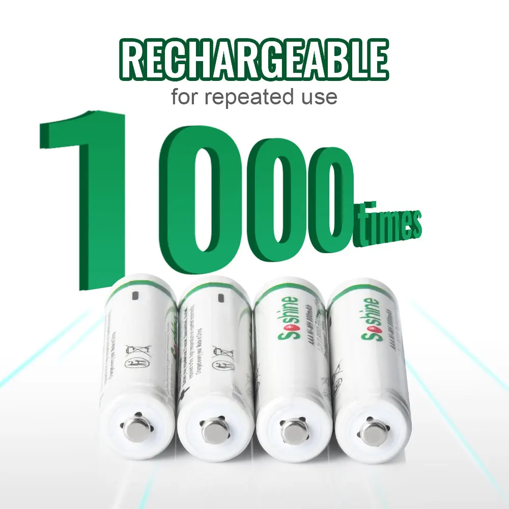 Ni-MH Rechargeable Batteries 1.2V 800mAh AAA/Micro 1000 Recycle Times 1000 Recycle Times