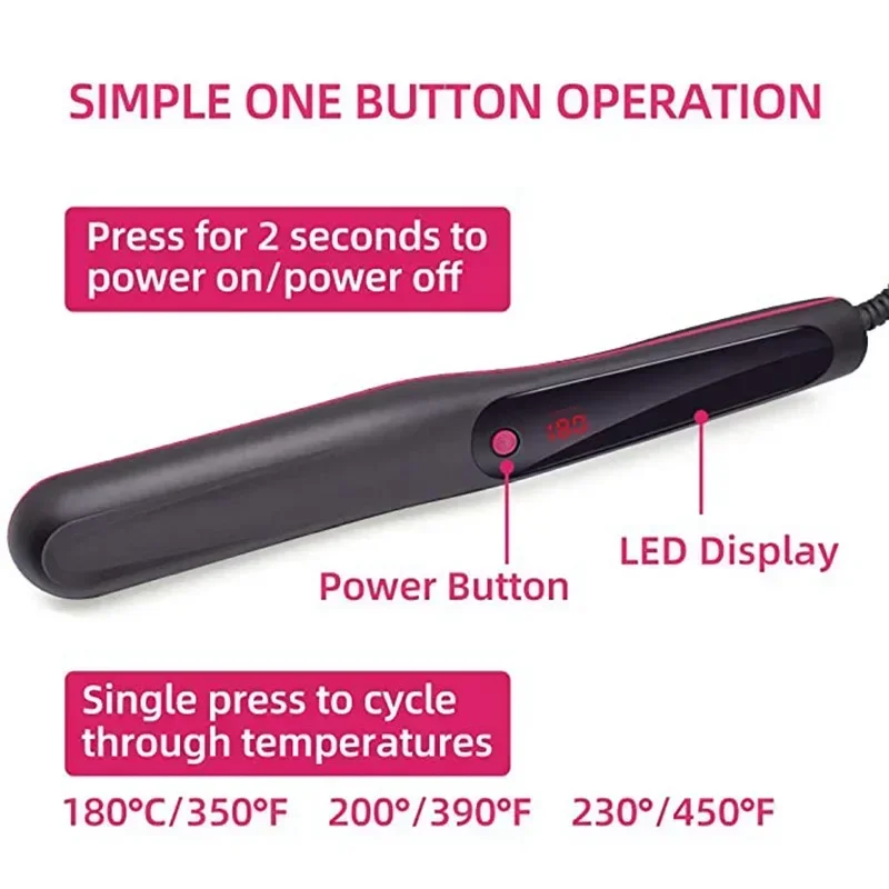 Hot Sales Ion Hair Straightener Ceramic Electric Hot Comb Multifunction Wet To Dry Straightener 4
