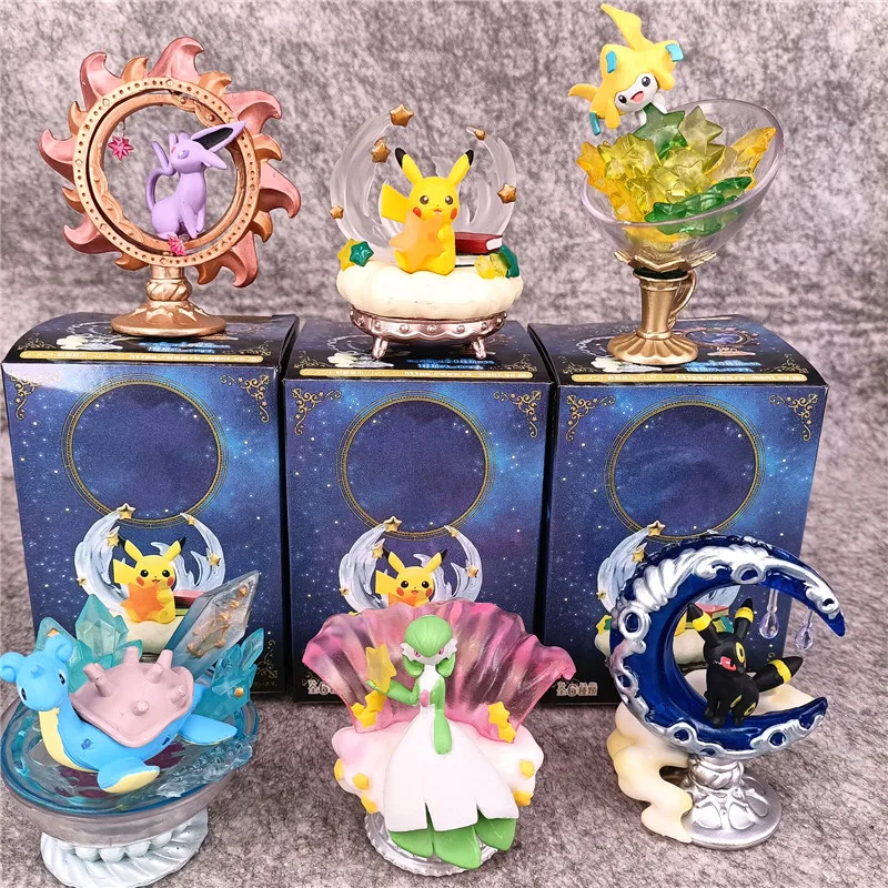 

6pcs Pokemon anime figure Pikachu kawaii action figure pokemon model ornament decor children's toys birthday Christmas gift