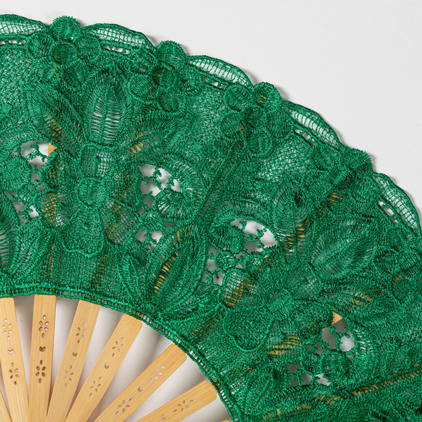 Portable Folding Fan 1Pc 23/27 cm Vintage Wood Lace Fan Tassel Hollow Ribs Dance Performance Party Photo Props for Wedding portable fan folding fan hand fan wooden hand fan