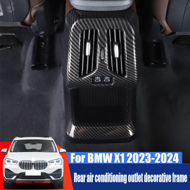 

For BMW X1 2023 2024 ABS material rear air conditioning air outlet anti kick protective cover
