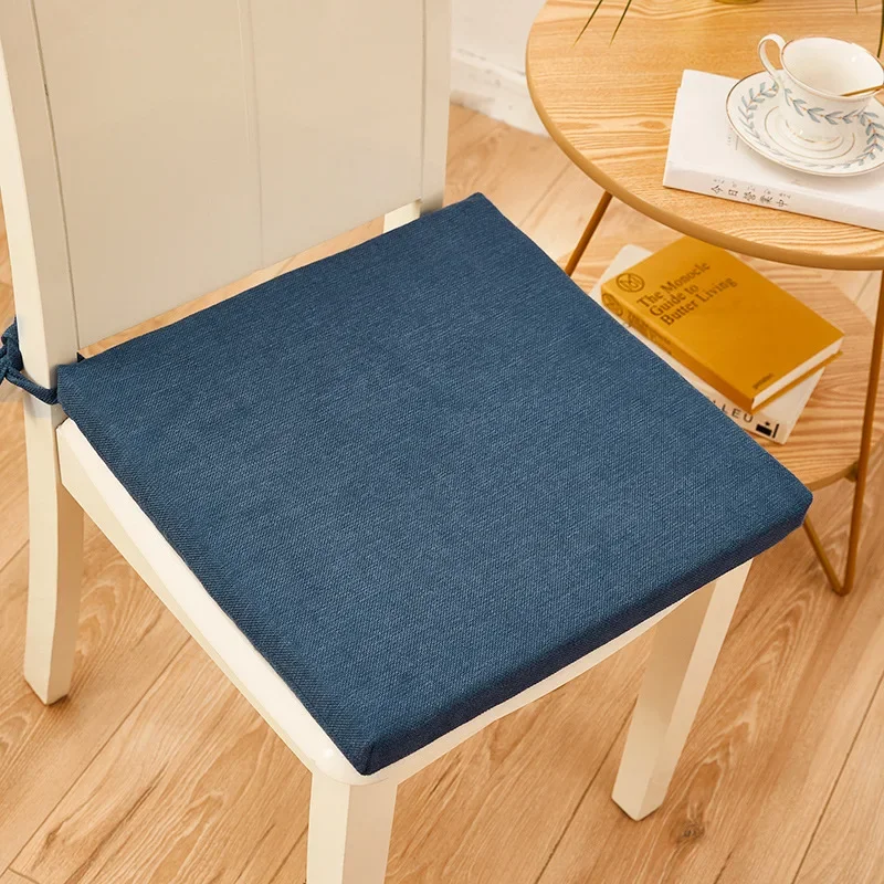 

Chair Cushion with Straps Multi Color Dining Room Chair Cushions for Dining Chairs Sponge Seat Cushion Outdoor Garden Cushions