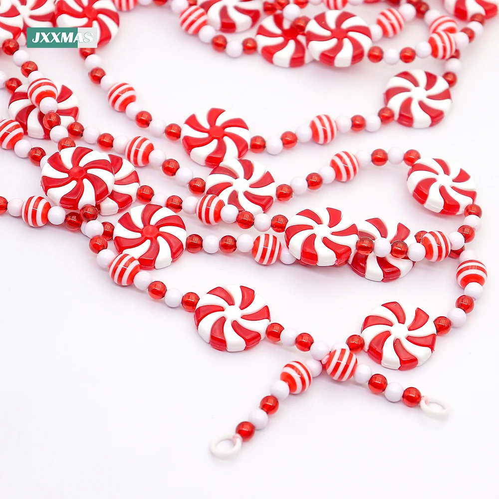 3 Meters Colorful Candy Pendant Garland Ins Nordic Series Sweets Bead String Handmade Nursery Children Room Christmas Tree Decor