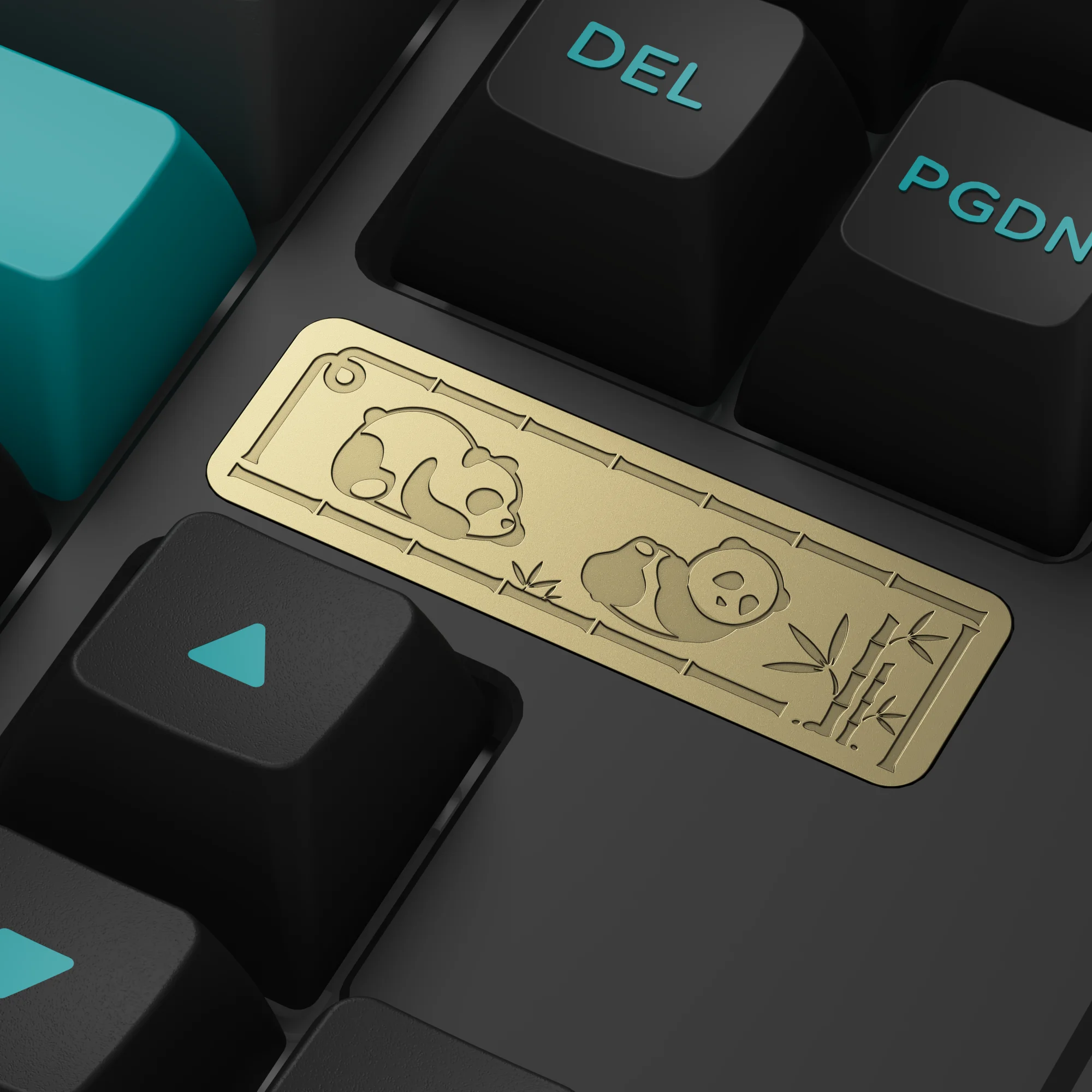 Akko-acr pro 68キーボード,メカニカルキーボード用,黒とシアン,rgb