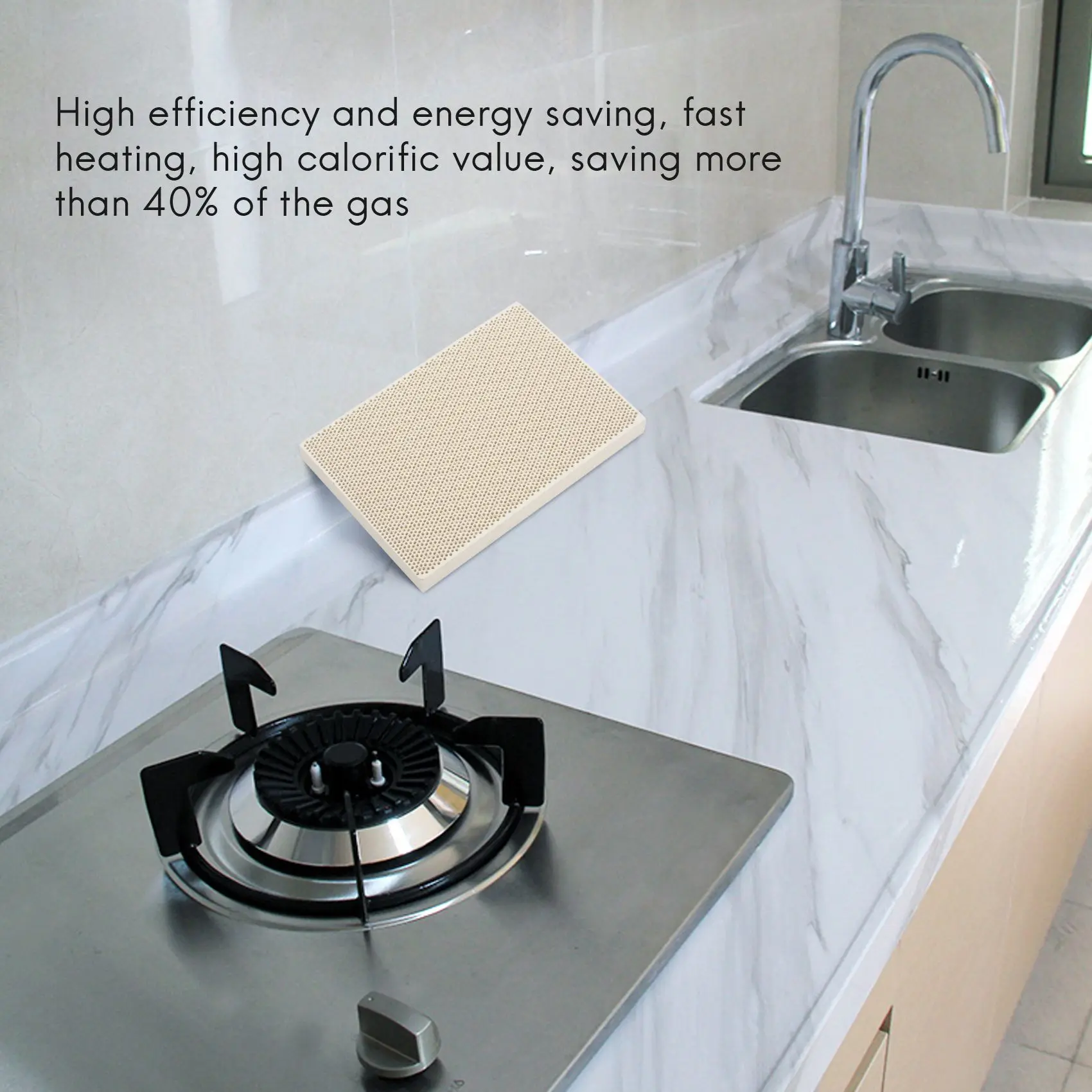 Ceramic Honeycomb Soldering Board Heating for Gas Stove Head 135x95x13mm