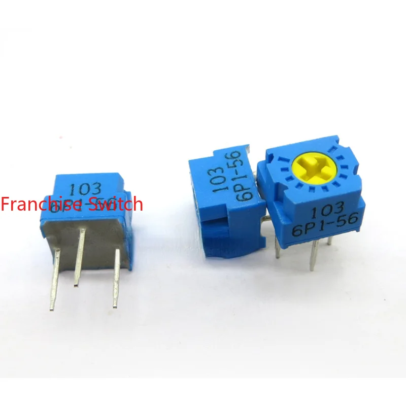 10PCS Precision Potentiometer GF063P1-502 5K 10Ohms 100Ohms 200Ohms 500Ohms 10pcs precision potentiometer gf063p1 502 5k 10ohms 100ohms 200ohms 500ohms