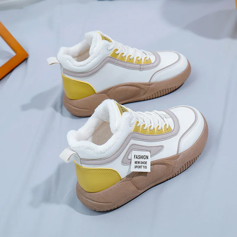 New Women Fashion Sneakers Boots Woman Platform Shoes Casual Loafers Ladies Snow Boots Autumn Winter Warm Female High Quality