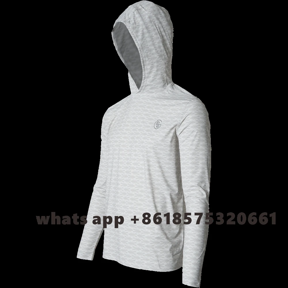 

Summer Fishing Hoodie Men Long Sleeve Fishing Clothing Camisa De Pesca UV Sun Protectio Breathable Quick Dry Fishing Shirts
