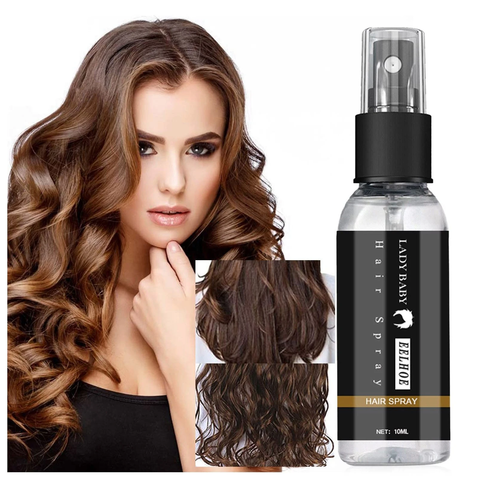1pcマジックスプレー髪volumingスプレー毛髪繊維保持スプレーサロン美容男性または女性怠惰なヘアスタイリングスプレーカーリーヘア10ミリリットル Aliexpress