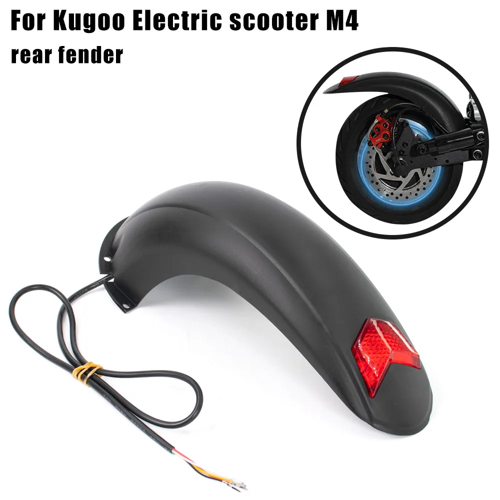Description Picture 2 of itemRear Fender with Brake Taillight for Kugoo M4 Electric Scooter Kickscooter Splash Proof Guard Back 10Inch Widened Mudguard Parts