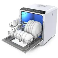 Compact Portable Dishwasher 5L Tank 6 Programs Anti Leakage Dual Dry Function 1