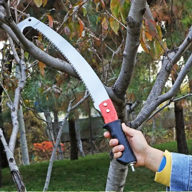 2 types of multi-functional hand saws for pruning trees and outdoor gardening, with stainless steel serrated blades 5