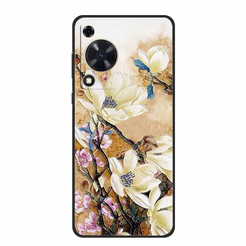 Embossed 3D Shockproof Silicone Phone Case - Soft Protective Cover