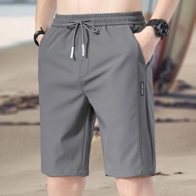 Quick Dry Shorts for Men Straight Shorts Swim Trunks Swim Shorts Bathing Suit Quick Drying Drawstring w/ Pocke for Surfing Beach 4