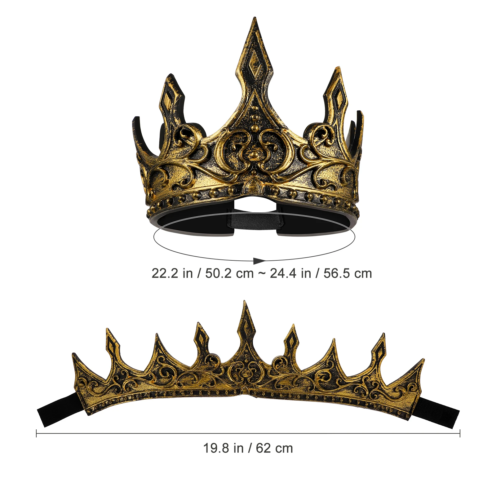 King Taj Crown: The Real Deal for Medieval Parties, Gothic Themes, and  Regal Moments, image size:1600x1600